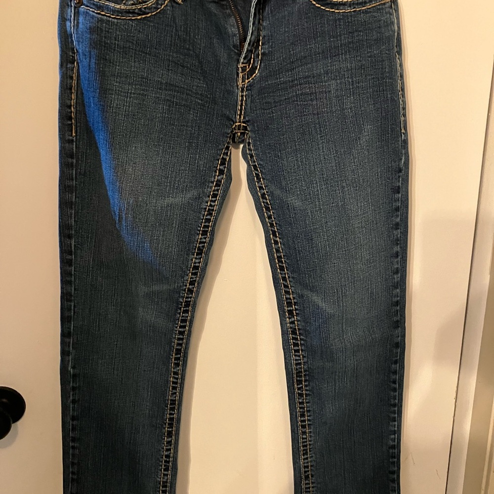 L.A. Idol Dark Blue Straight Jeans